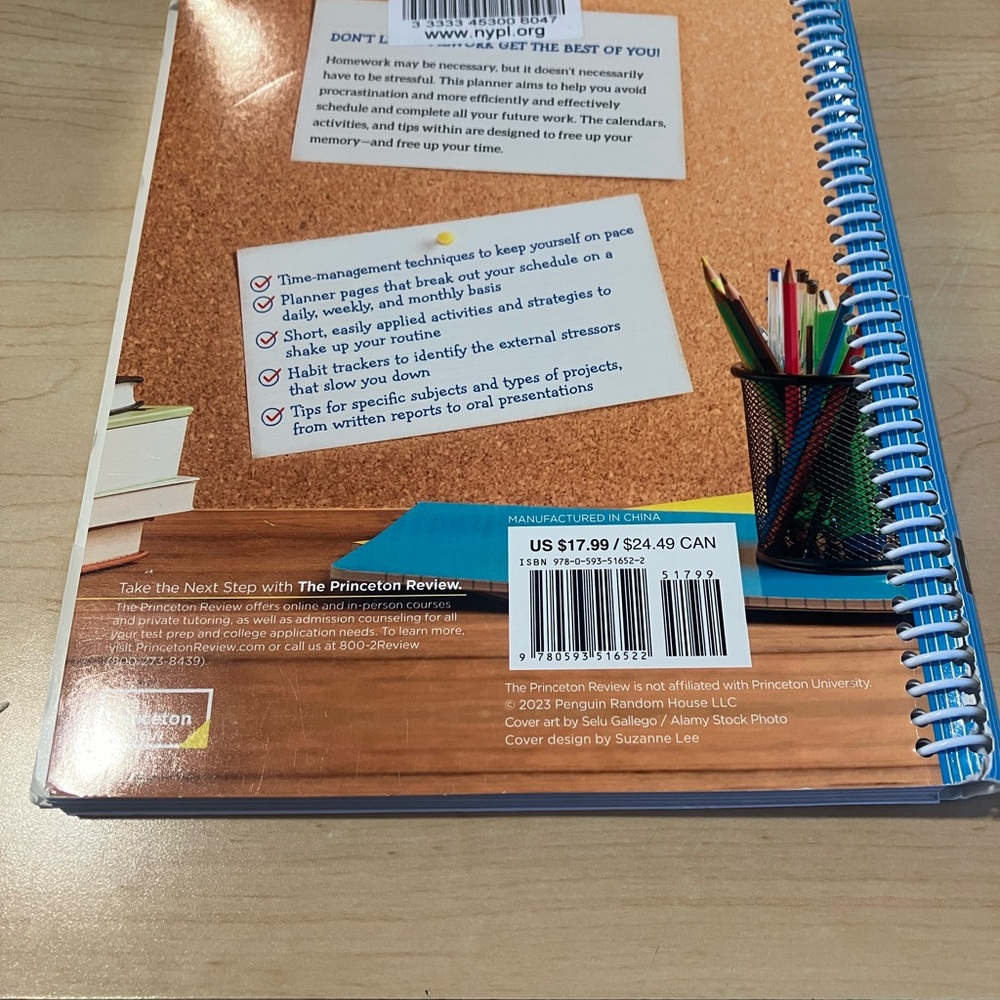 The Princeton ReviewTheCompleteHomeworkPlanner - Picture 5 of 7